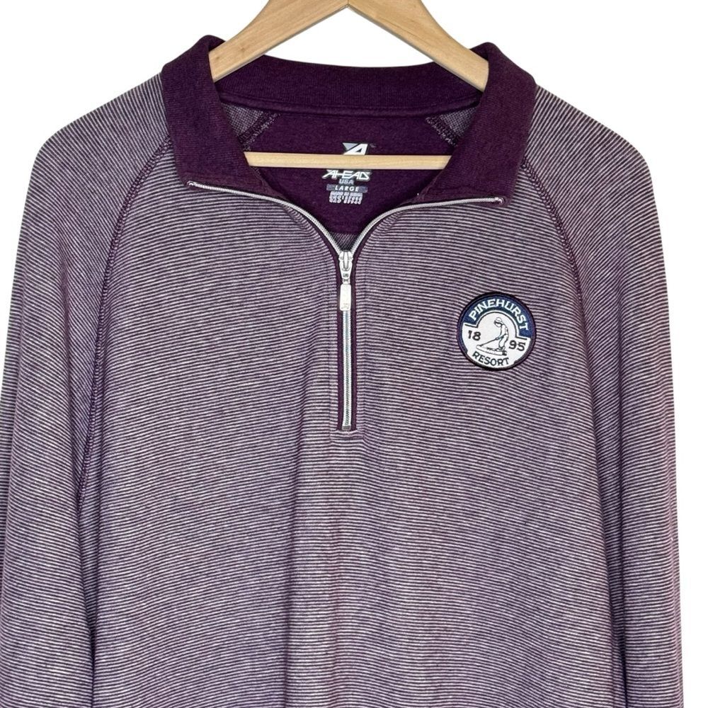Pinehurst Golf Pull Over 1/4 Zip Sweater Golf PGA Jacket Size Large